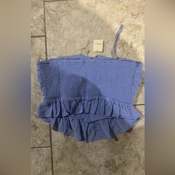 Free People Fun In The Sun Top NWOT Size XL Misty Dawn / C40 - Picture 3 of 5